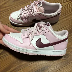 Nike Pink Foam and White Dunk Low Sneakers thumbnail 10