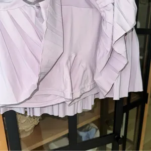 Gold Hinge Tennis skirt skort pleated high waisted built-in shorts lavender thumbnail 5