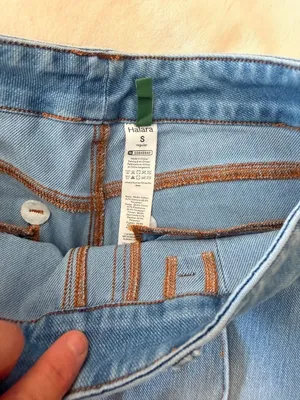Halara S Womens Light Blue Denim Capri Pants With Front & Back Pockets Size S Re thumbnail 4