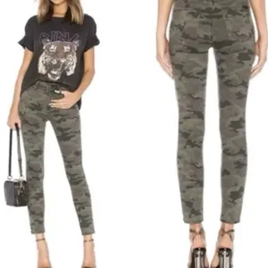 Hudson Barbara Super Skinny Camo Jeans Women's Size 31 Stretch thumbnail 2