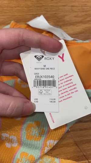 NWT Roxy floral one shoulder one piece swim thumbnail 3