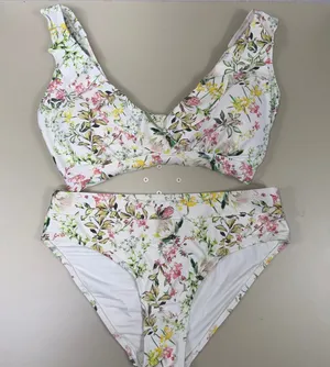 Nip Tuck Swim Floral Bikini Swimsuit Size 6 thumbnail 1