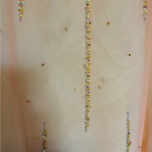 Orange Beaded Maxi Dress Size M thumbnail 2