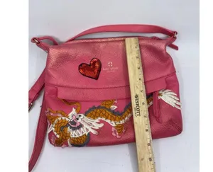 Kate Spade Pink Leather Crossbody With Customized thumbnail 4