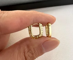 Small Geometric Square Hoop Earrings for Women thumbnail 5