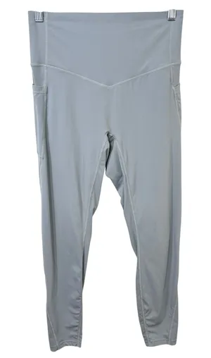 Halara Medium Leggings High Waisted Gray Side Pockets 7/8 Solid‎ Athleisure 704 thumbnail 1