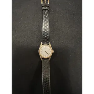 Pulsar Women's Gold Tone Embossed Leather Strap Watch Vintage thumbnail 9