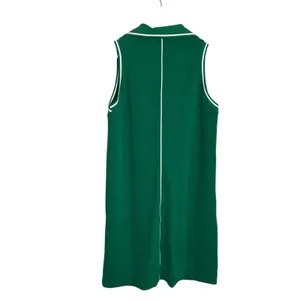 Spanx Field Green Airpique Sleeveless Athleisure Tennis Polo Mini Dress Small thumbnail 9