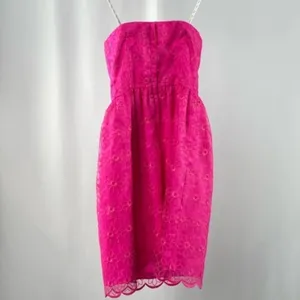 Lilly‎ Pulitzer Payton Savvy Organza Strapless Mini Dress in Pink Size 00 thumbnail 3