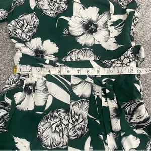 Lulus Flawless Moments Green Floral Print One-Shoulder Romper thumbnail 12