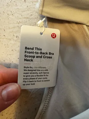 Lululemon Bend This Scoop & Bra Cross Light Support White S/M thumbnail 4