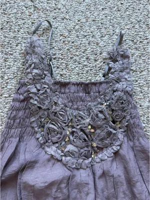 Purple Vintage Flowly Dress thumbnail 2