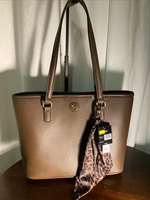 NWT Kim Roger’s chocolate Tote large thumbnail 1