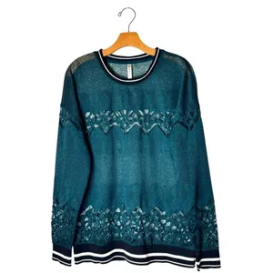 Fabletics Shirt Women Large Green‎ Spruce Sophie Lace Tunic Athleisure Yoga thumbnail 3