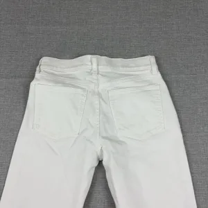Gap Girlfriend Jeans Womens 25 White Mid Rise Relaxed Ankle Stretch Denim Casual thumbnail 11