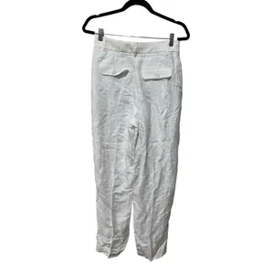 J. Crew Straight-leg Essential Pant in Chelsea Linen-Cupro Blend Size 4 Tall‎ thumbnail 6