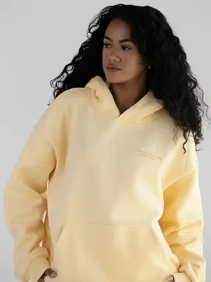 Comfrt Medium Pastel Hoodie - Mega in Canary Yellow thumbnail 1