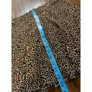 REFORMATION Leopard Print Mini Skirt SUSTAINABLE Flowy Size 2 Animal Tan Black thumbnail 6
