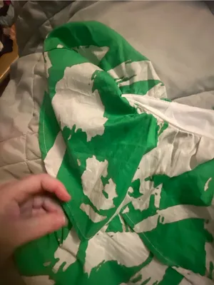 Flying Tomato green and White Lightweight Blouse thumbnail 4