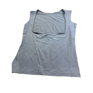 Madewell Olive Green Women Sleeveless Tank Top Square back Minimalist Stretch M thumbnail 8