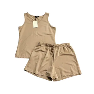 Not Your Daughter's Jeans NWT Tan lounge Tank and Shorts In French Terry thumbnail 3