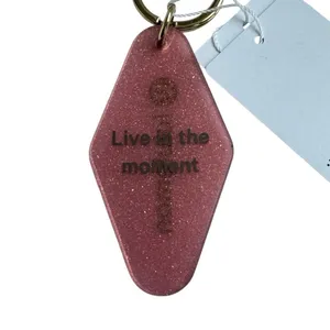 Lululemon Diamond-Shaped Hotel Keychain Dahlia Mauve / Gold thumbnail 6