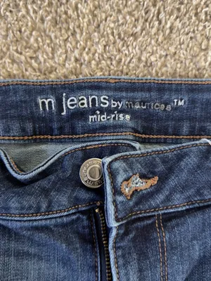 Maurices Dark Blue Distressed Skinny Jeans thumbnail 6