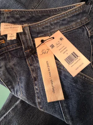 Cinq A Sept Briella Denim Jeans Pant Blue Saphir Size 8 thumbnail 4