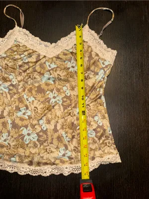 The Limited Y2K Vintage Inspired Floral Lace Conquette Trim Cami Tank Top Boho Cottagecore thumbnail 5