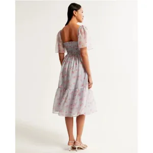 Abercrombie Emerson Angel Sleeve Midi Floral Size Small NWOT thumbnail 3