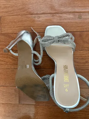 Silver Bow Heels Amazon thumbnail 9