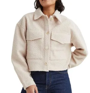 Divided  cropped teddy jacket thumbnail 1