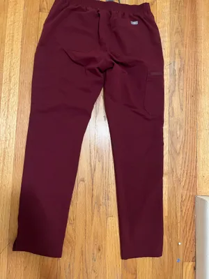 Maroon FIGS Scrub Pants thumbnail 2