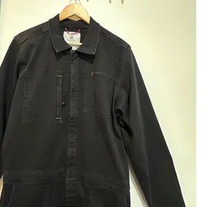 Ripton & Co Unisex Coverall Black Denim Jumpsuit Small NWT Utility Workwear thumbnail 3