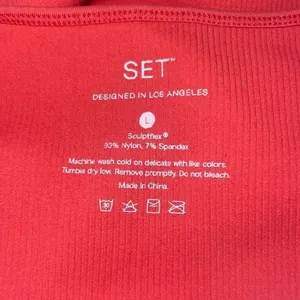 ✨Set Active Sculptflex® Power Box Cut Coral Sz Large Sports Bra✨ thumbnail 7