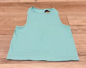 Free People Intimately Racerback Crop‎ Top Ribbed teal turquoise XS/Small thumbnail 1