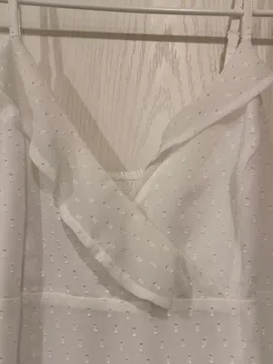 Express White Spaghetti Strap Ruffle Maxi Dress thumbnail 3