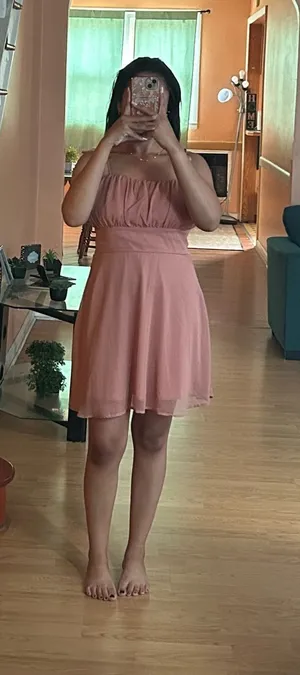 Trixxi Blush Pink Mini Dress – Size L thumbnail 1