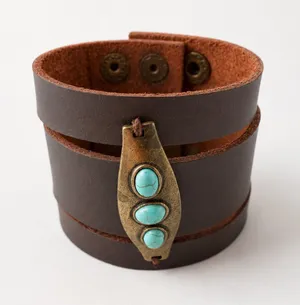 Buckle Western Brown Cowgirl Cuff bracelet thumbnail 1