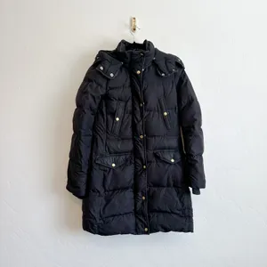 J.Crew | Wintress Long Hooded Down Puffer Coat‎ in Black | Blogger's Favorite thumbnail 3