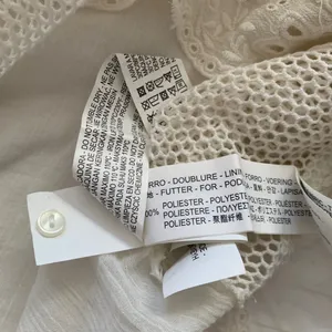 Zara White Cream Netted Long Sleeve Top thumbnail 5