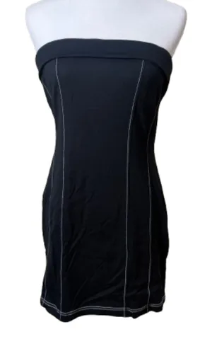 URBAN OUTFITTERS Black Stretch Tube Strapless Bodycon Mini Dress Size Large thumbnail 1