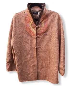 Vintage‎ Coat With Embroidery Fur Collar thumbnail 1