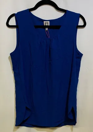 Anne Klein Blue Sleeveless Tank Top thumbnail 1