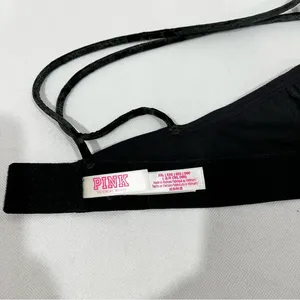 Pink Victoria's Secret Velvet Bralette Bra Size XXL Strappy Back thumbnail 11