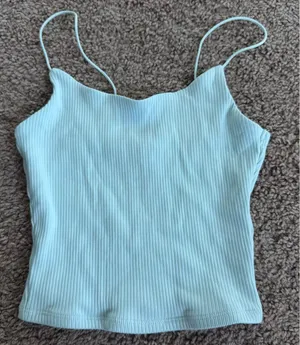 Garage Ribbed Tank Top Blue thumbnail 1