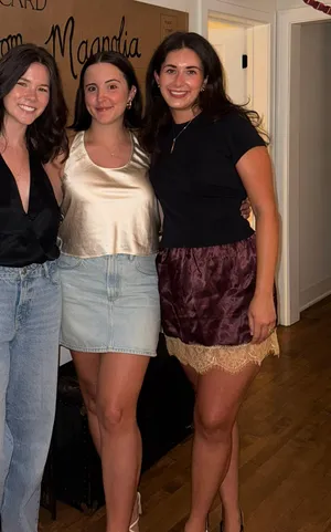 Topshop Brown Satin Skirt thumbnail 2