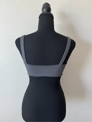 Vuori Set Evolve Square Neck Bra in Charcoal Grey Size Extra Small Like New thumbnail 7
