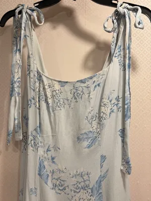 Anthropologie Awaylee Tie Strap Maxi Dress Romantic Event Wedding Guest Vacation Size S Boho thumbnail 5