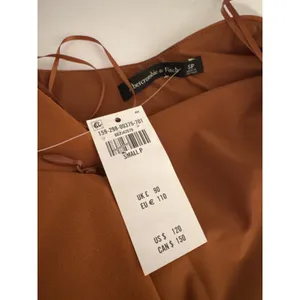 Abercrombie & Fitch Copper Brown Halter Midi Dress thumbnail 7